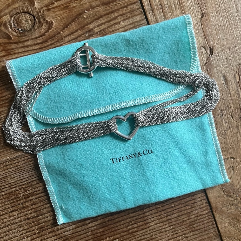 Authentic Tiffany & Co.® Heart Multi Chain Toggle Necklace